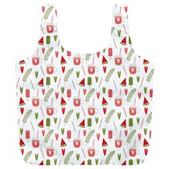 Watermelon Fruit Paterns Full Print Recycle Bags (l)  by TastefulDesigns