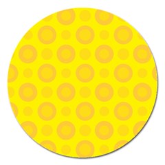 Cheese Background Magnet 5  (round) by berwies