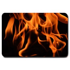 Fire Flame Heat Burn Hot Large Doormat  by Nexatart