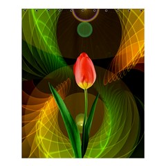 Tulip Flower Background Nebulous Shower Curtain 60  X 72  (medium)  by Nexatart