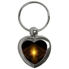 Background Christmas Star Advent Key Chains (heart) 