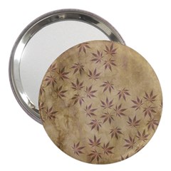 Parchment Paper Old Leaves Leaf 3  Handbag Mirrors