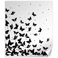 Butterfly Pattern Canvas 20  X 24   by Valentinaart