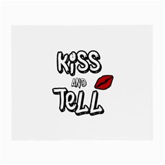 Kiss And Tell Small Glasses Cloth (2-side) by Valentinaart