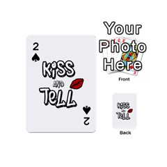 Kiss And Tell Playing Cards 54 (mini)  by Valentinaart