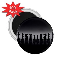 Chess Pieces 2 25  Magnets (100 Pack)  by Valentinaart