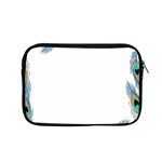 Beautiful Frame Made Up Of Blue Peacock Feathers Apple MacBook Pro 15  Zipper Case Front
