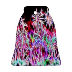 Fractal Fireworks Display Pattern Bell Ornament (two Sides) by Nexatart