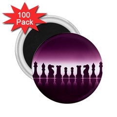 Chess Pieces 2 25  Magnets (100 Pack)  by Valentinaart