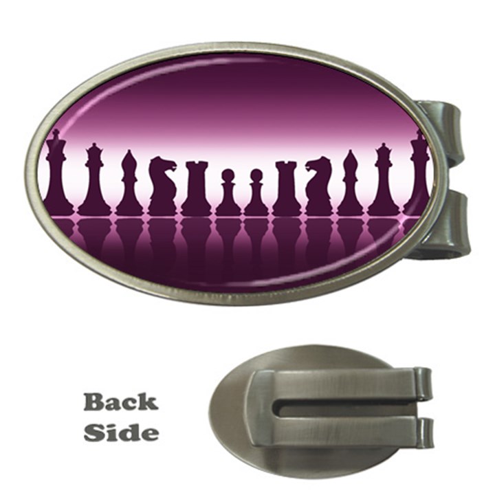 Chess Pieces Money Clips (Oval) 