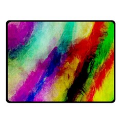 Colorful Abstract Paint Splats Background Double Sided Fleece Blanket (small)  by Nexatart