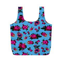 Crown Red Flower Floral Calm Rose Sunflower Full Print Recycle Bags (m)  by Mariart