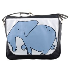 Illustrain Elephant Animals Messenger Bags by Mariart