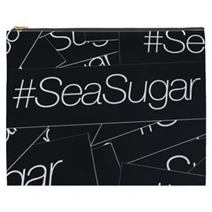 Sea Sugar Line Black Cosmetic Bag (xxxl) 