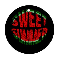 Watermelon - Sweet Summer Ornament (round) by Valentinaart