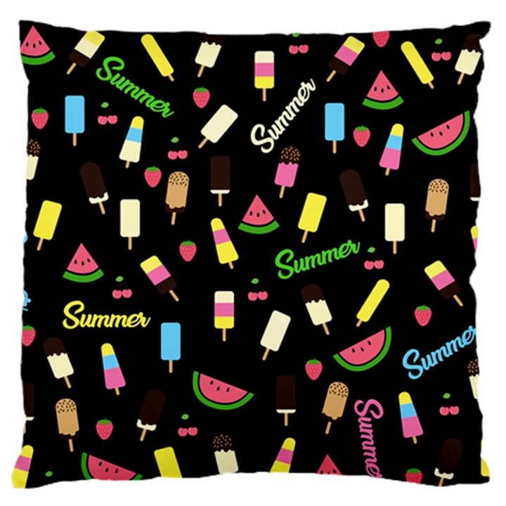 Summer pattern Large Flano Cushion Case (One Side)