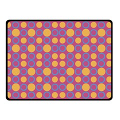 Colorful Geometric Polka Print Double Sided Fleece Blanket (small)  by dflcprints