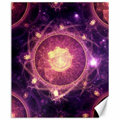 A Gold And Royal Purple Fractal Map Of The Stars Canvas 8  X 10 