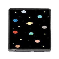 Planets Space Memory Card Reader (square) by Mariart