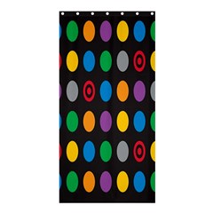 Polka Dots Rainbow Circle Shower Curtain 36  X 72  (stall)  by Mariart