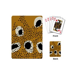 Surface Patterns Spot Polka Dots Black Playing Cards (mini)  by Mariart
