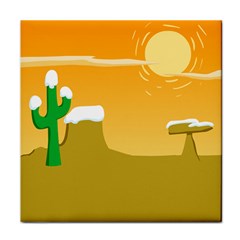 Sunrise Sunset Desert Sun Light Orange Ice Snow Face Towel by Mariart