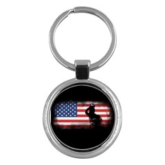 Honor Our Heroes On Memorial Day Key Chains (round)  by Catifornia