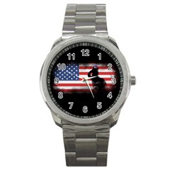 Honor Our Heroes On Memorial Day Sport Metal Watch by Catifornia