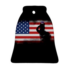 Honor Our Heroes On Memorial Day Bell Ornament (two Sides) by Catifornia