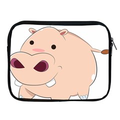Happy Cartoon Baby Hippo Apple Ipad 2/3/4 Zipper Cases by Catifornia