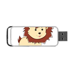 Happy Cartoon Baby Lion Portable Usb Flash (one Side) by Catifornia