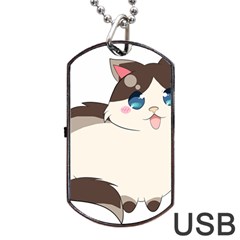 Ragdoll Cat For Life Dog Tag Usb Flash (one Side) by Catifornia