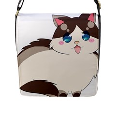 Ragdoll Cat For Life Flap Messenger Bag (l)  by Catifornia
