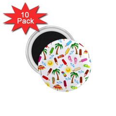 Beach Pattern 1 75  Magnets (10 Pack)  by Valentinaart