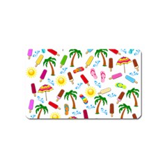 Beach Pattern Magnet (name Card)