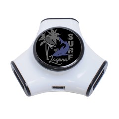 Surf - Laguna 3-port Usb Hub by Valentinaart