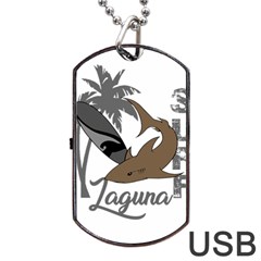Surf - Laguna Dog Tag Usb Flash (two Sides) by Valentinaart