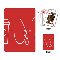 Caffeine And Breastfeeding Coffee Nursing Red Sign Playing Card by Mariart