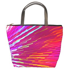 Zoom Colour Motion Blurred Zoom Background With Ray Of Light Hurtling Towards The Viewer Bucket Bags by Mariart