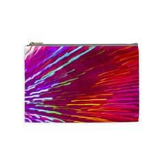 Zoom Colour Motion Blurred Zoom Background With Ray Of Light Hurtling Towards The Viewer Cosmetic Bag (medium)  by Mariart