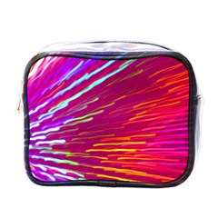Zoom Colour Motion Blurred Zoom Background With Ray Of Light Hurtling Towards The Viewer Mini Toiletries Bags by Mariart