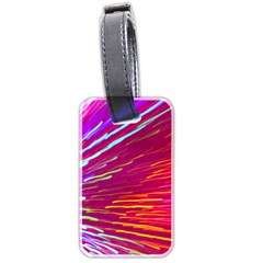 Zoom Colour Motion Blurred Zoom Background With Ray Of Light Hurtling Towards The Viewer Luggage Tags (two Sides) by Mariart