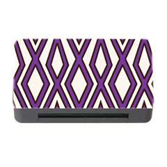 Diamond Key Stripe Purple Chevron Memory Card Reader With Cf
