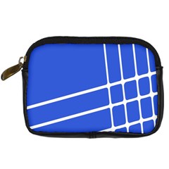 Line Stripes Blue Digital Camera Cases by Mariart