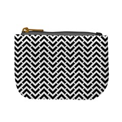 Funky Chevron Stripes Triangles Mini Coin Purses by Mariart