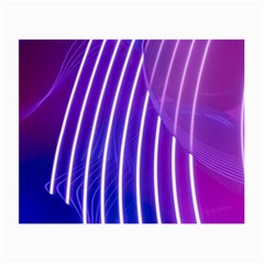 Rays Light Chevron Blue Purple Line Light Small Glasses Cloth (2-side) by Mariart