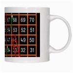 Snakes Ladders Game Plaid Number White Mugs Right