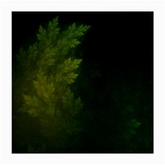 Beautiful Fractal Pines In The Misty Spring Night Medium Glasses Cloth (2-side) by jayaprime