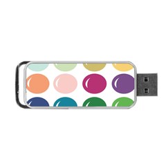 Brights Pastels Bubble Balloon Color Rainbow Portable Usb Flash (one Side) by Mariart