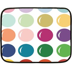 Brights Pastels Bubble Balloon Color Rainbow Fleece Blanket (mini) by Mariart